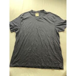 Men's Alexander Julian Colours Blue Tee Shirt Size 2X Short Sleeve V-Neck